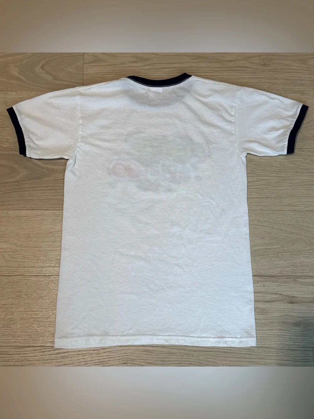 Anvil NFL Fuel Up to Play 60 Vintage Ringer Graphic T-Shirt White Navy Small